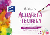 SOBRE 6 LAMINAS ACUARELA A3 300G | 1 UNIDADES | (OXFORD)
